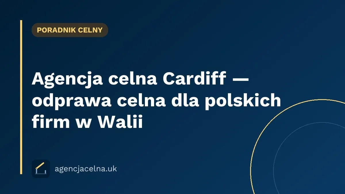 Agencja celna Cardiff — odprawa celna dla polskich firm w Walii