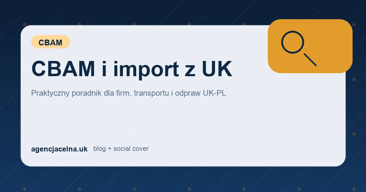 CBAM i import z UK