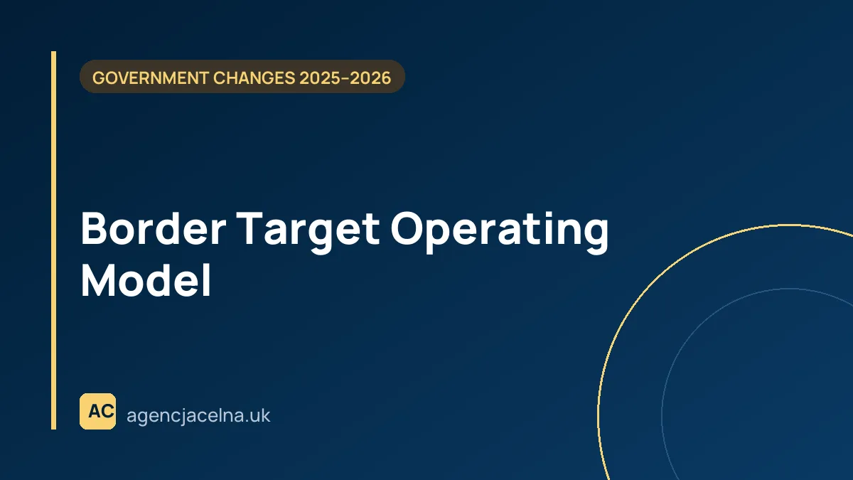 Border Target Operating Model
