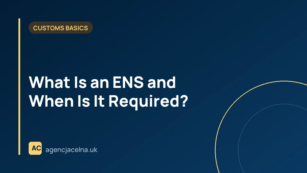 What Is an ENS and When Is It Required?
