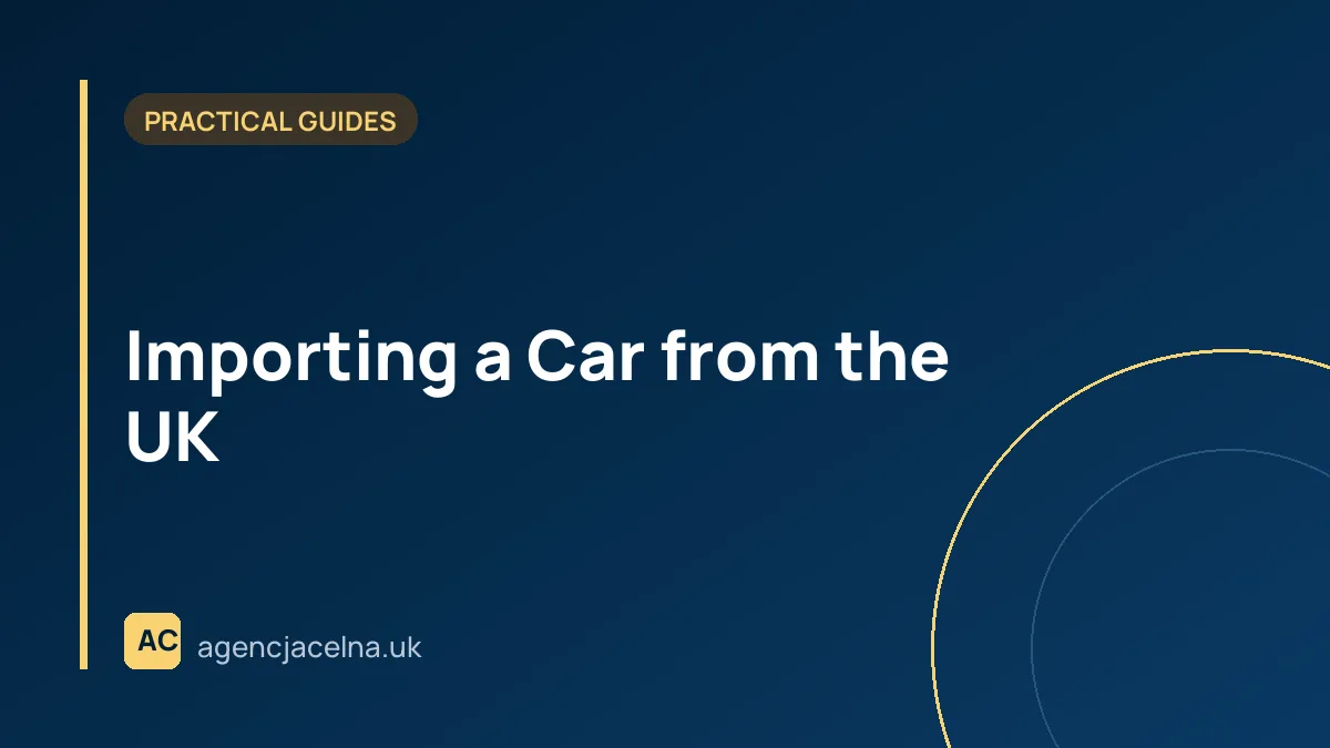 Importing a Car from the UK