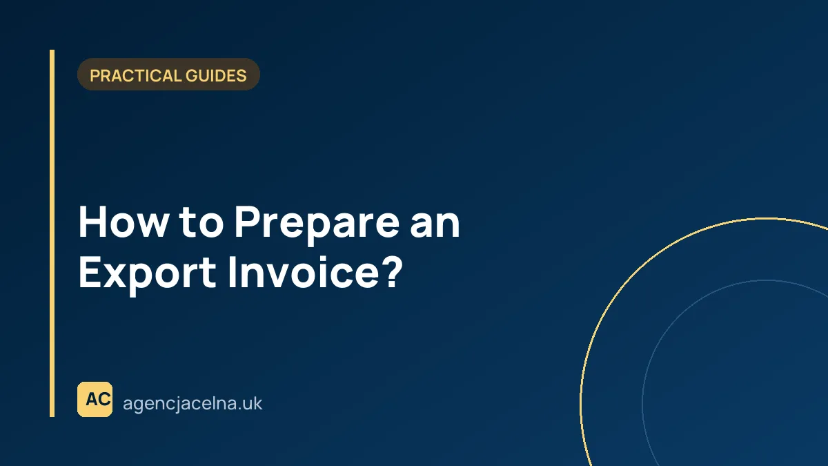How to Prepare an Export Invoice?