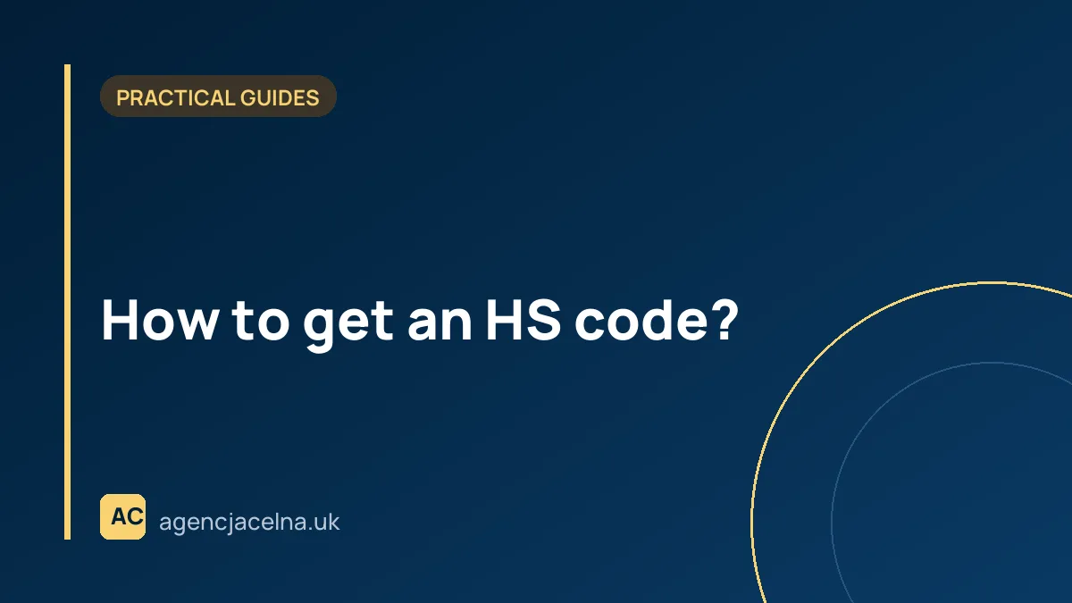 How to get an HS code?