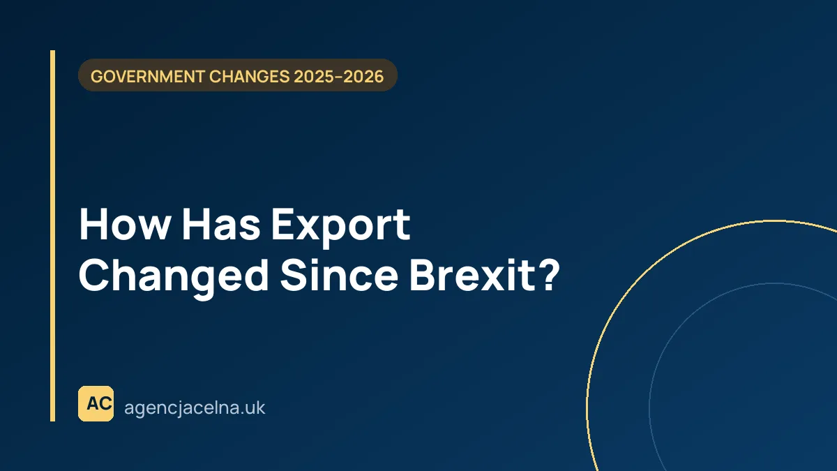 How Has Export Changed Since Brexit?