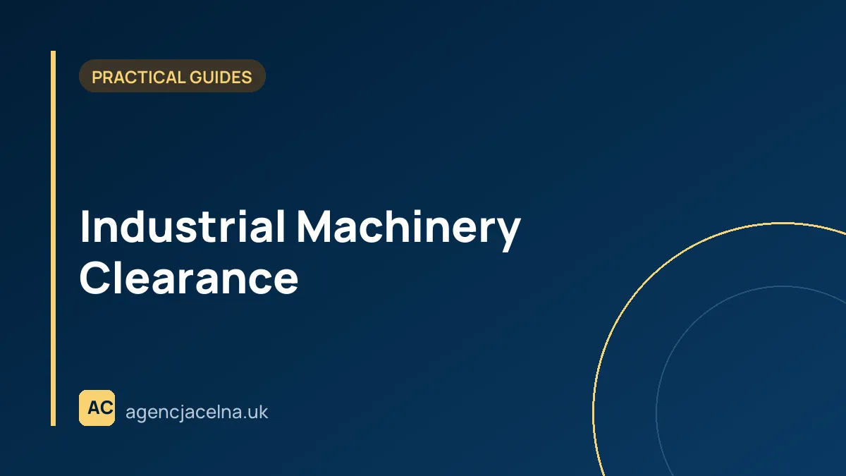 Industrial Machinery Clearance
