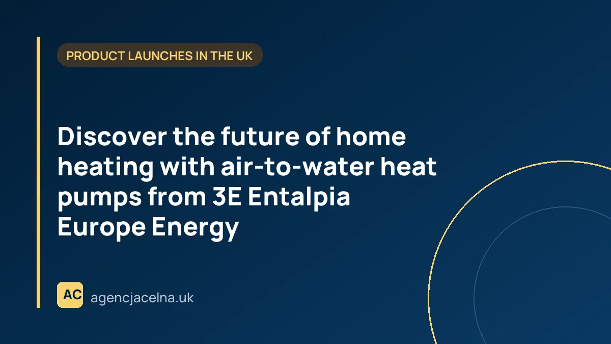 Discover the future of home heating with air-to-water heat pumps from 3E Entalpia Europe Energy