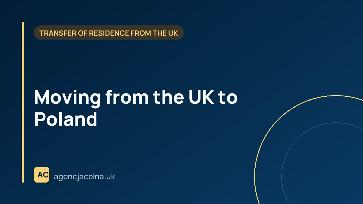 Moving from the UK to Poland