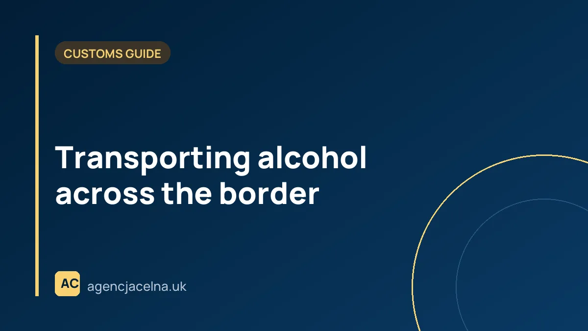 Transporting alcohol across the border – how much alcohol can you bring in duty-free?