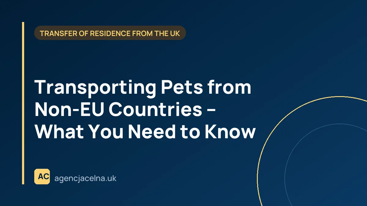 Transporting Pets from Non-EU Countries – What You Need to Know