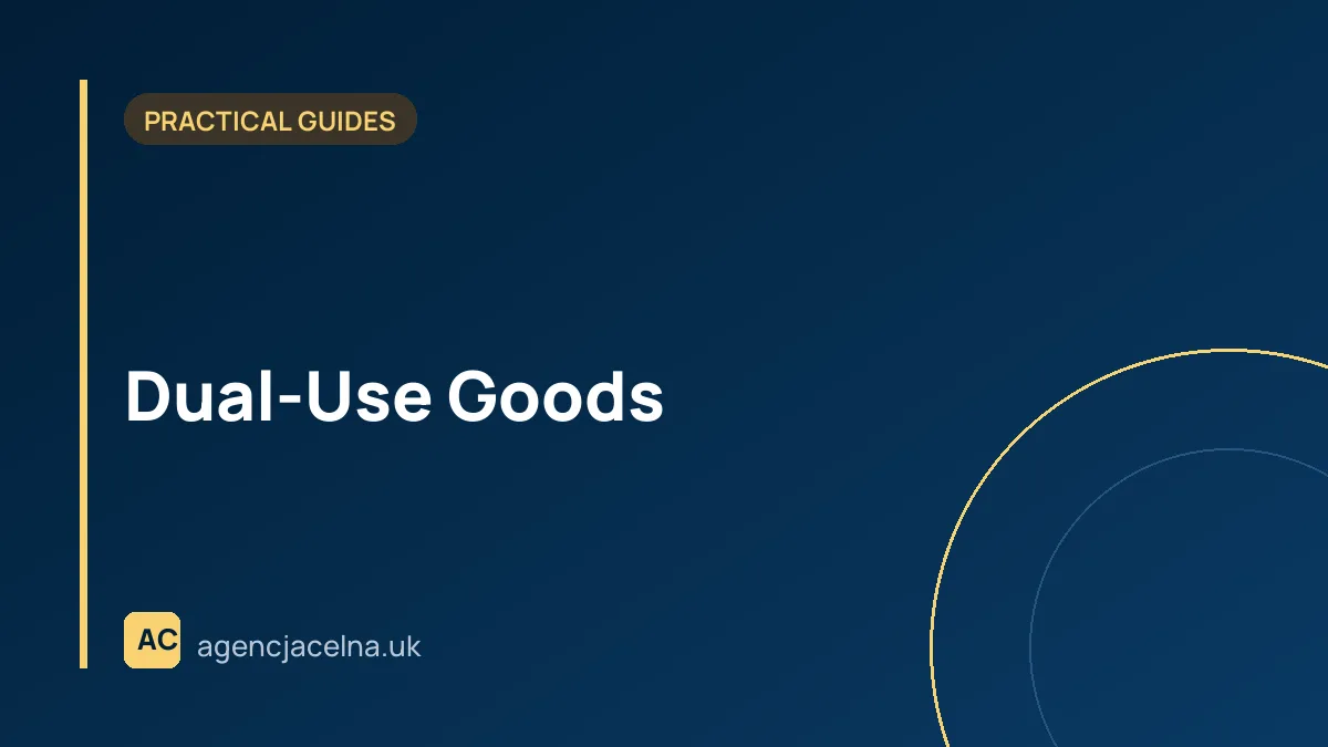 Dual-Use Goods