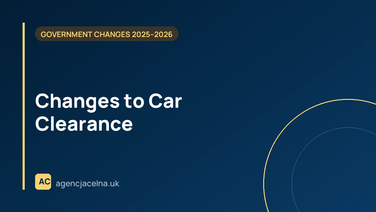 Changes to Car Clearance