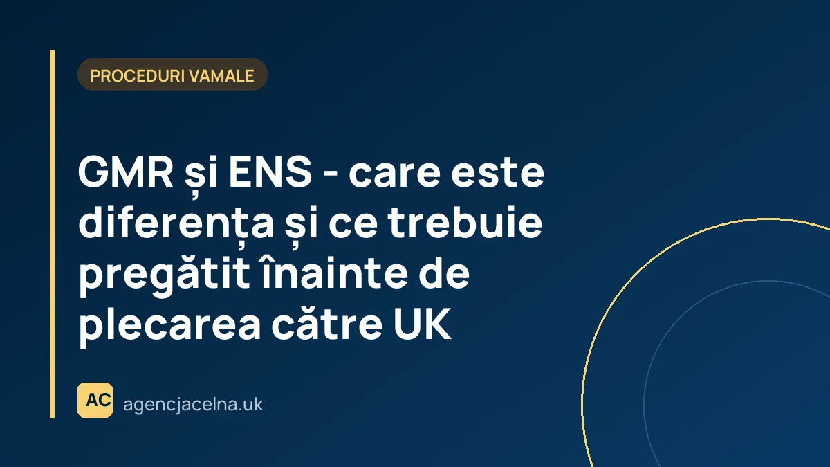 GMR și ENS - care este diferența și ce trebuie pregătit înainte de plecarea către UK
