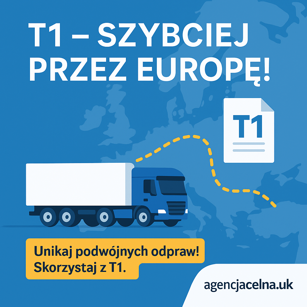 馃殯馃挕 Czy wiesz, 偶e... dokument T1 pozwala przewozi膰 towary przez kilka kraj贸w UE bez konieczno艣ci ich odprawy celnej na ka偶dej granicy? To ogromne u艂atwienie dla eksporter贸w i przewo藕nik贸w! T1 to procedura tranzytowa, kt贸ra umo偶liwia transport towar贸w spoza UE przez terytorium Unii bez konieczno艣ci p艂acenia c艂a i VAT-u w ka偶dym kraju po drodze. Odprawa celna nast臋puje dopiero w kraju docelowym. Praktyczna wskaz贸wka agenta celnego: 馃憠 Pami臋taj, 偶eby dok艂adnie sprawdzi膰 zamkni臋cia celne oraz pilnowa膰 terminowego zamkni臋cia procedury T1 w urz臋dzie docelowym – niezamkni臋cie T1 mo偶e oznacza膰 powa偶ne kary i niepotrzebne formalno艣ci! W razie pyta艅 – skontaktuj si臋 z nami, pomo偶emy! Masz pytania o T1 lub potrzebujesz szybkiej odprawy? 馃摬 Napisz do nas na Instagramie lub odwied藕 agencjacelna.uk ✉️ kontakt@agencjacelna.uk