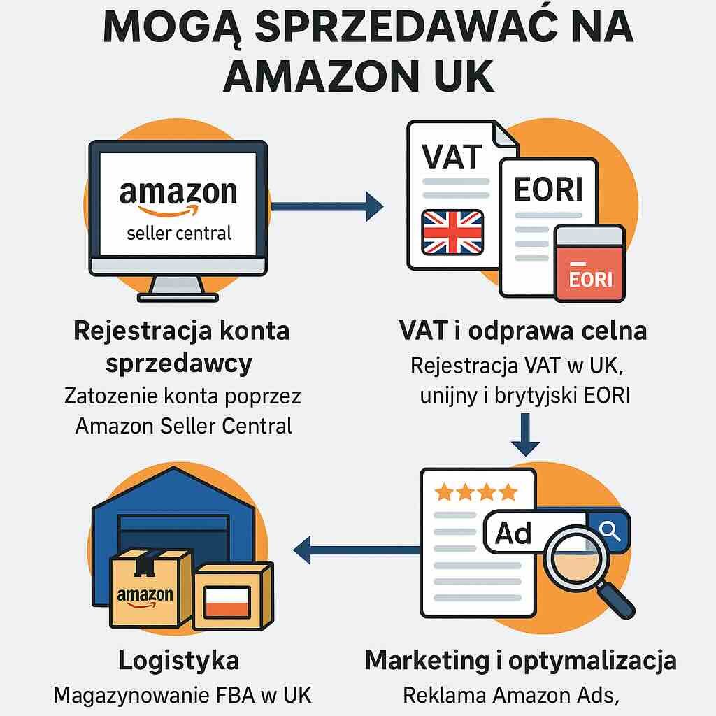 sprzedaż na Amazon UK,