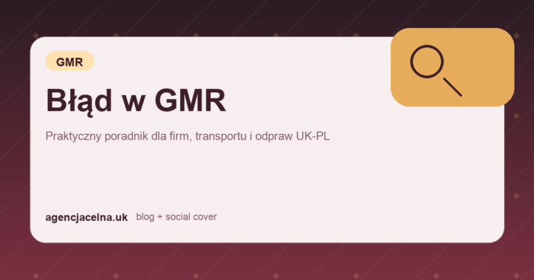 Błąd w GMR