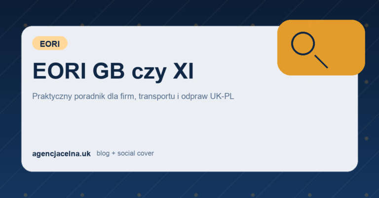EORI GB czy XI