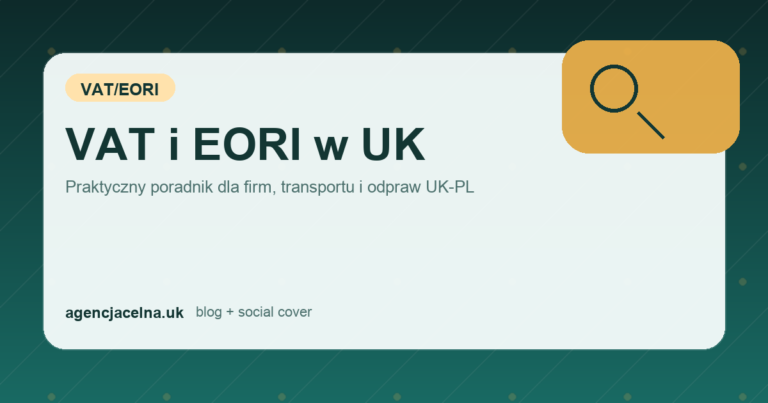 VAT i EORI w UK
