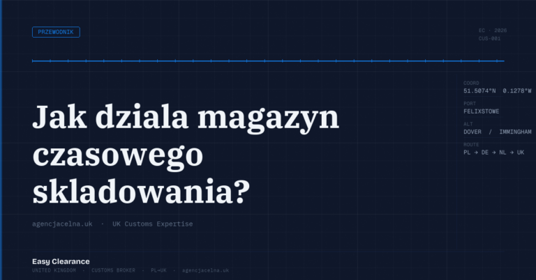 Jak dziala magazyn czasowego skladowania – Agencja Celna UK-PL, odprawy celne, import i eksport