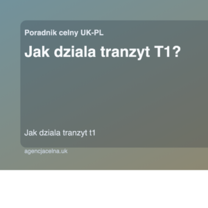 Jak działa tranzyt T1? – Easy Clearance agencja celna UK
