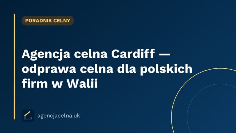 Agencja celna Cardiff — odprawa celna dla polskich firm w Walii