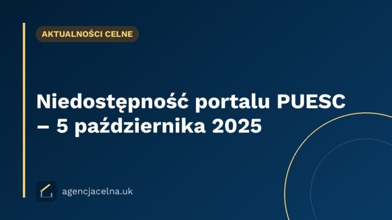 Niedostępność portalu PUESC – 5 października 2025