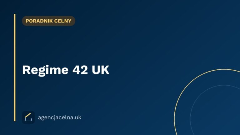 Regime 42 UK — jak działa procedura celna i VAT? Przewodnik dla polskich eksporterów